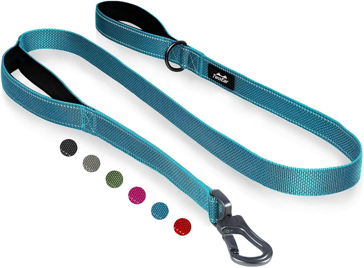 6FT 1IN Heavy Duty Dog Leash for Large Dogs with 2 Padded Handles