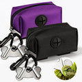 Dog Poop Bag Dispenser Holder Soft Waste Bags Roll Holders,2P Purple&Black