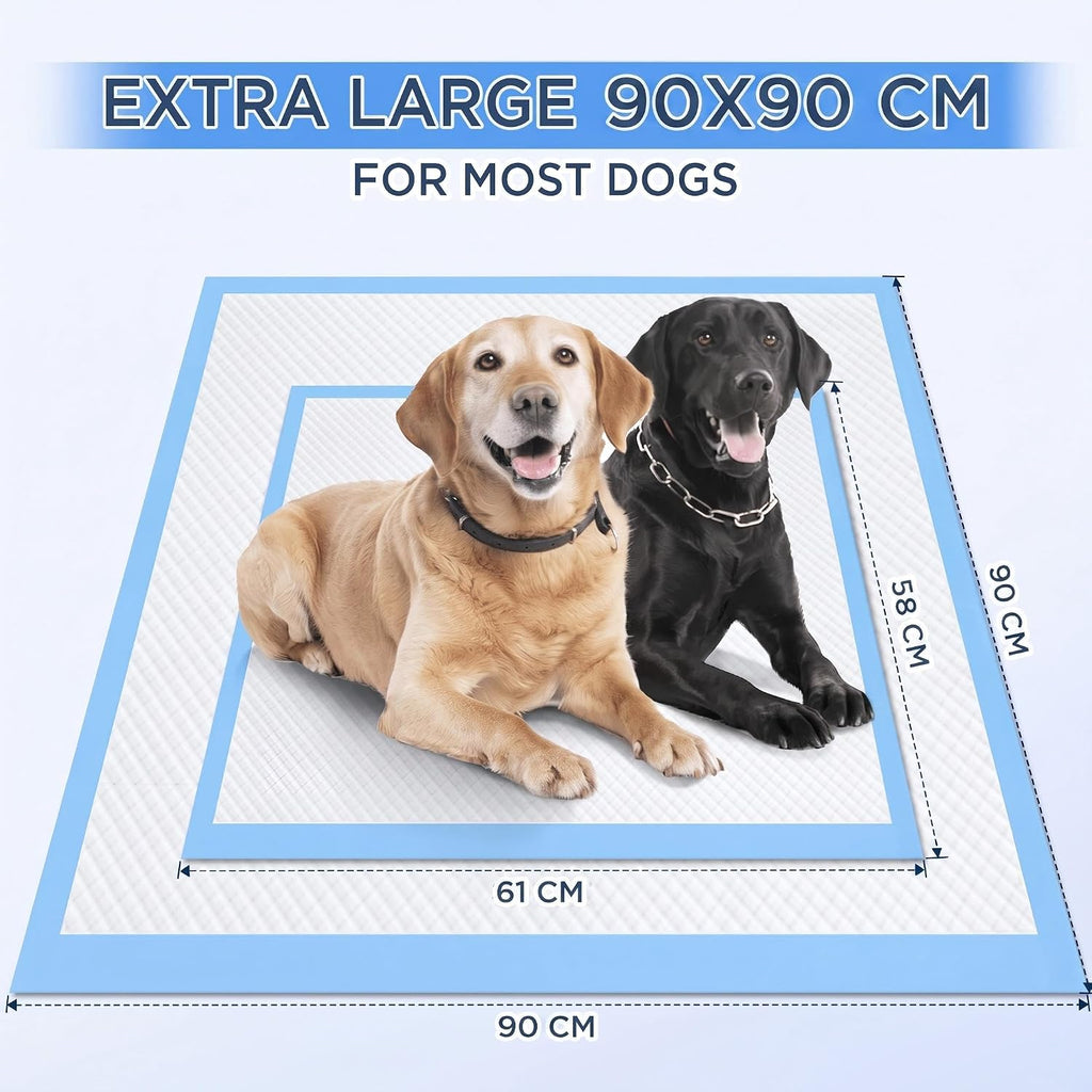 XXXXL 36"X36" Thicken Heavy Absorbency Dog Pad Extra Large- Jumbo Disposable Polymer Quick Dry No Leaking Pee Pads for Dogs, Cats, Rabbits Pets 30 Counts